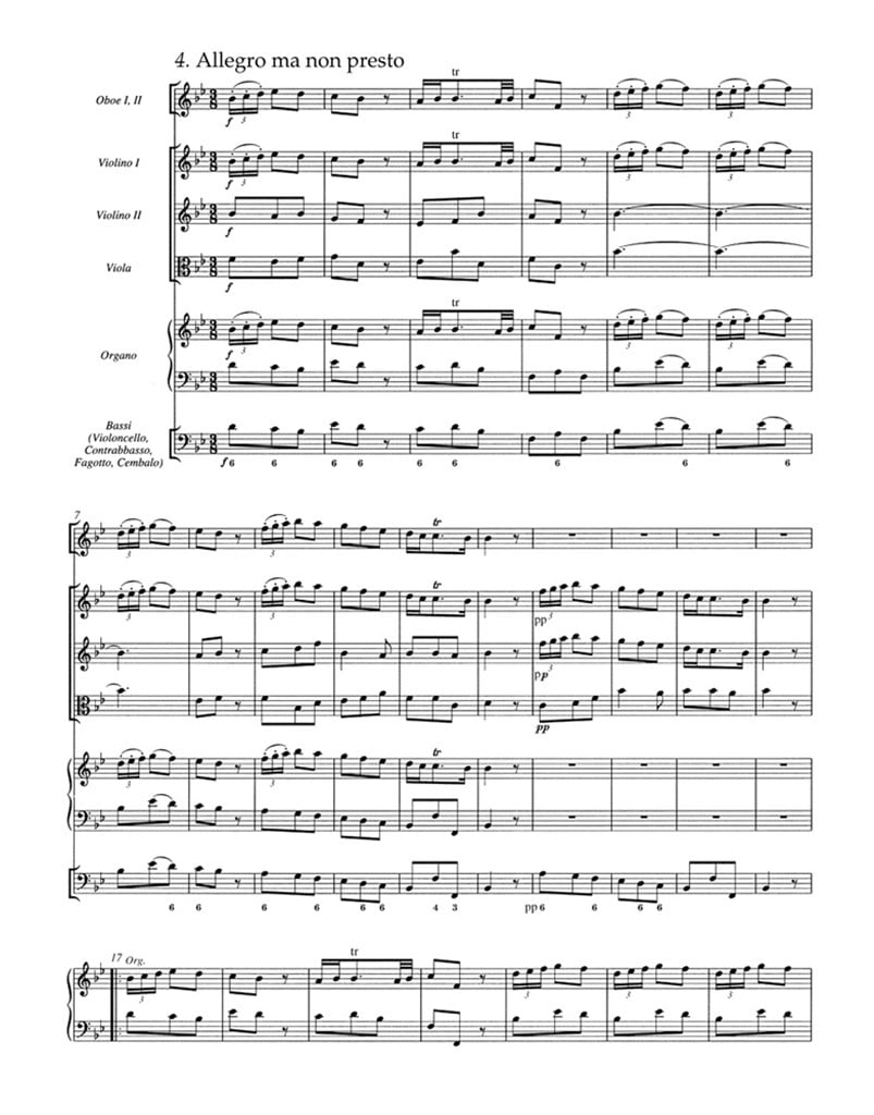 Organ Concerto Op4-2 Full Score